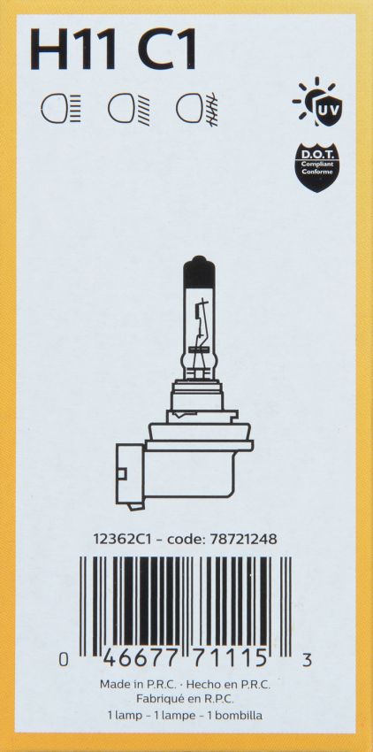 Philips 12362C1 Philips Standard Headlight 12362