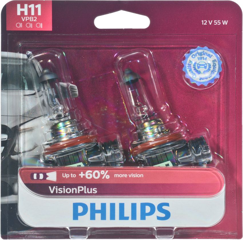 Philips H11VPB2 Philips VisionPlus Headlight H11