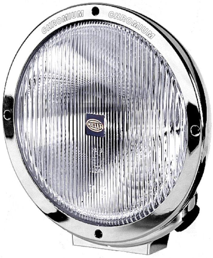 Hella H12560041 Rallye 4000 Single Chrome Euro Beam with Position Lamp