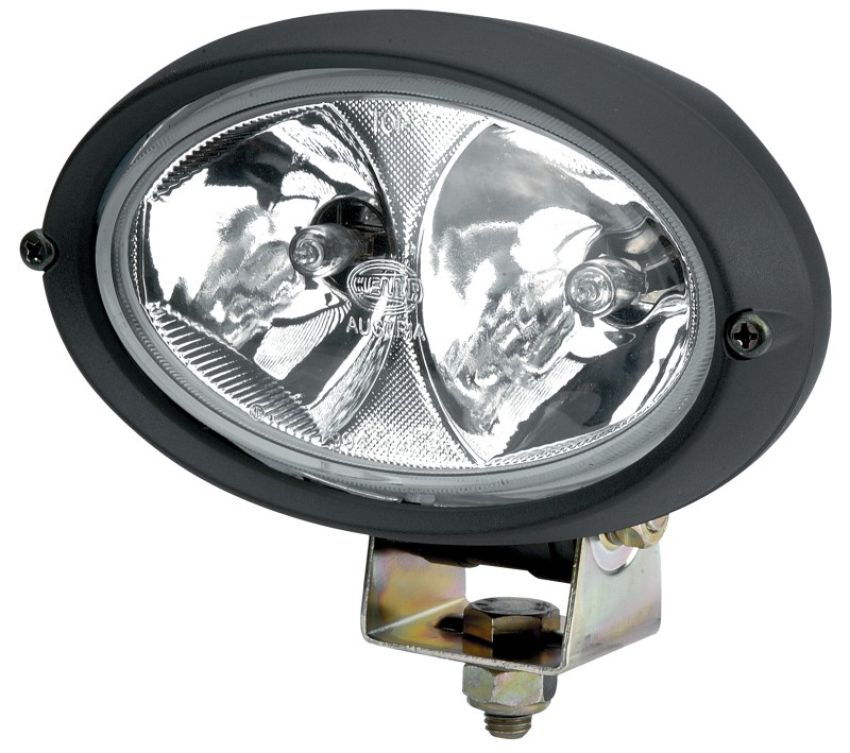 Hella H15161031 Oval 100 Halogen Double Beam Work Lamp (LR)