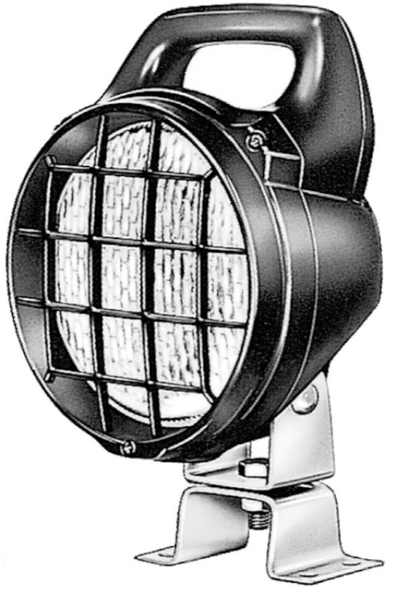 Hella H15470001 Matador Halogen Work Lamp with Grille & Switch (CR)