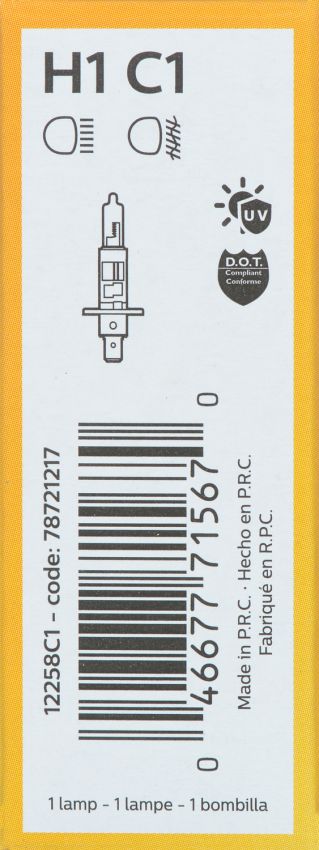 Philips H1C1 Philips Standard Headlight H1