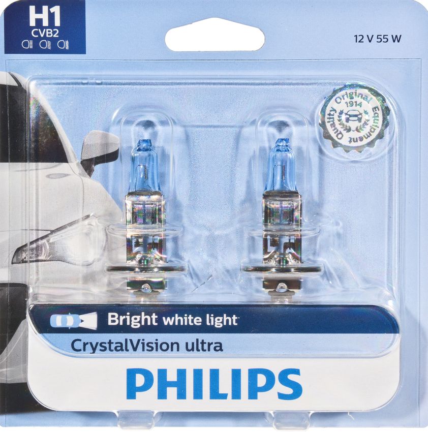 Philips H1CVB2 Philips CrystalVision ultra Headlight H1