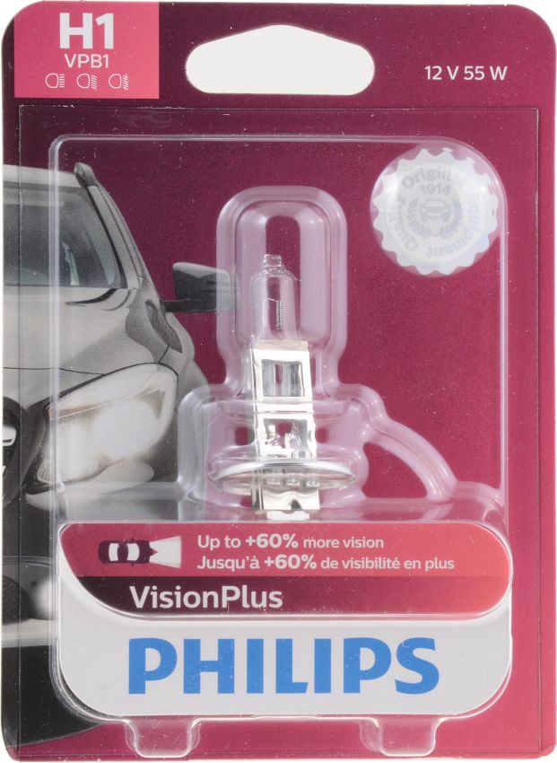 Philips H1VPB1 Philips VisionPlus Headlight H1