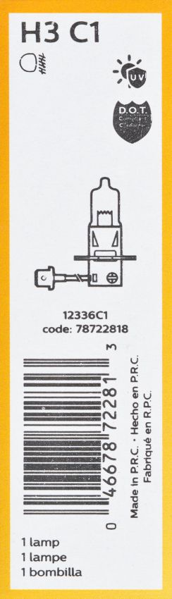 Philips H3C1 Philips Standard Headlight H3