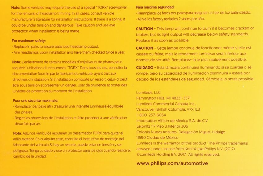 Philips H4352C1 Philips Standard Sealed Beam H4352