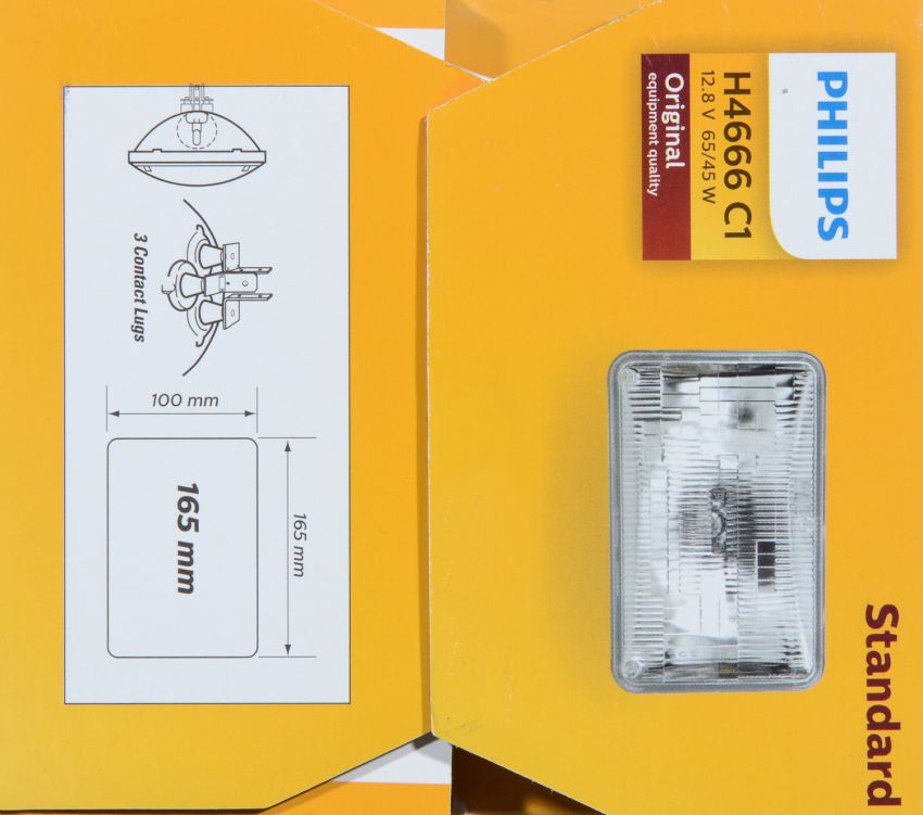 Philips H4666C1 Philips Standard Sealed Beam H4666