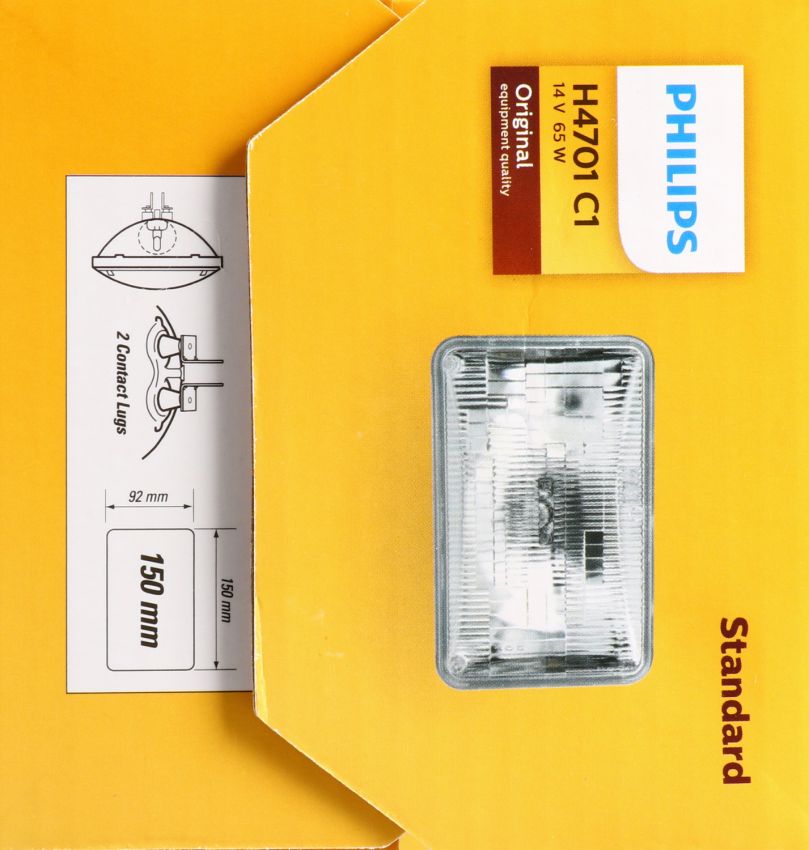 Philips H4701C1 Philips Standard Sealed Beam H4701