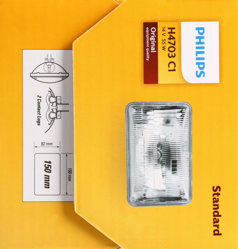 Philips H4703C1 Philips Standard Sealed Beam H4703
