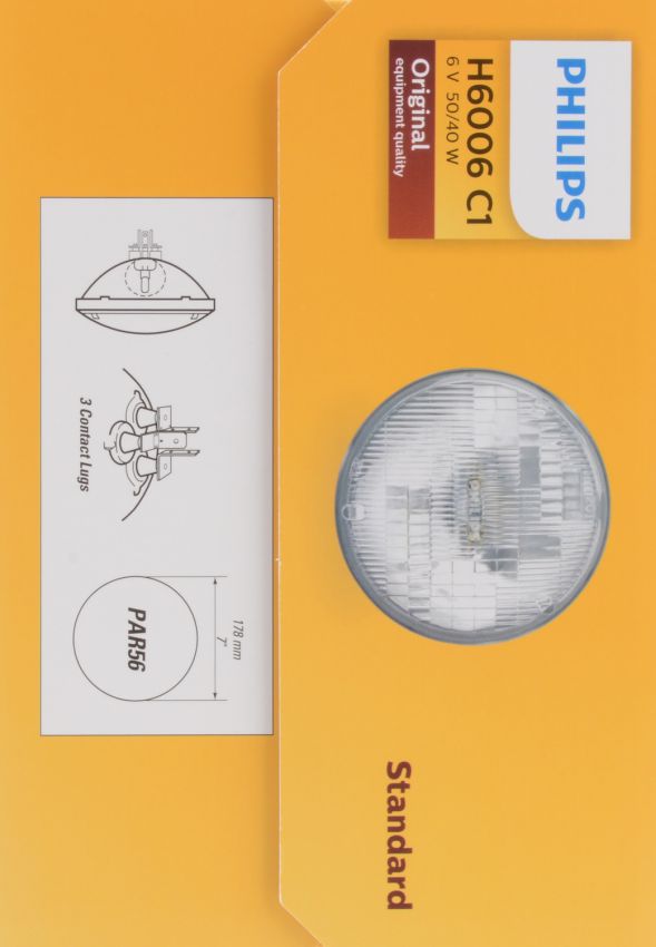 Philips H6006C1 Philips Standard Sealed Beam H6006