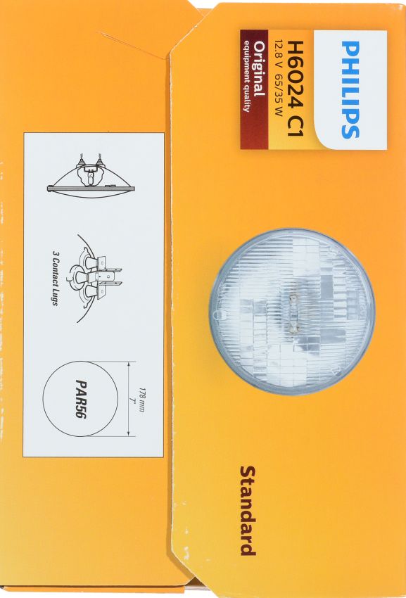 Philips H6024C1 Philips Standard Sealed Beam H6024