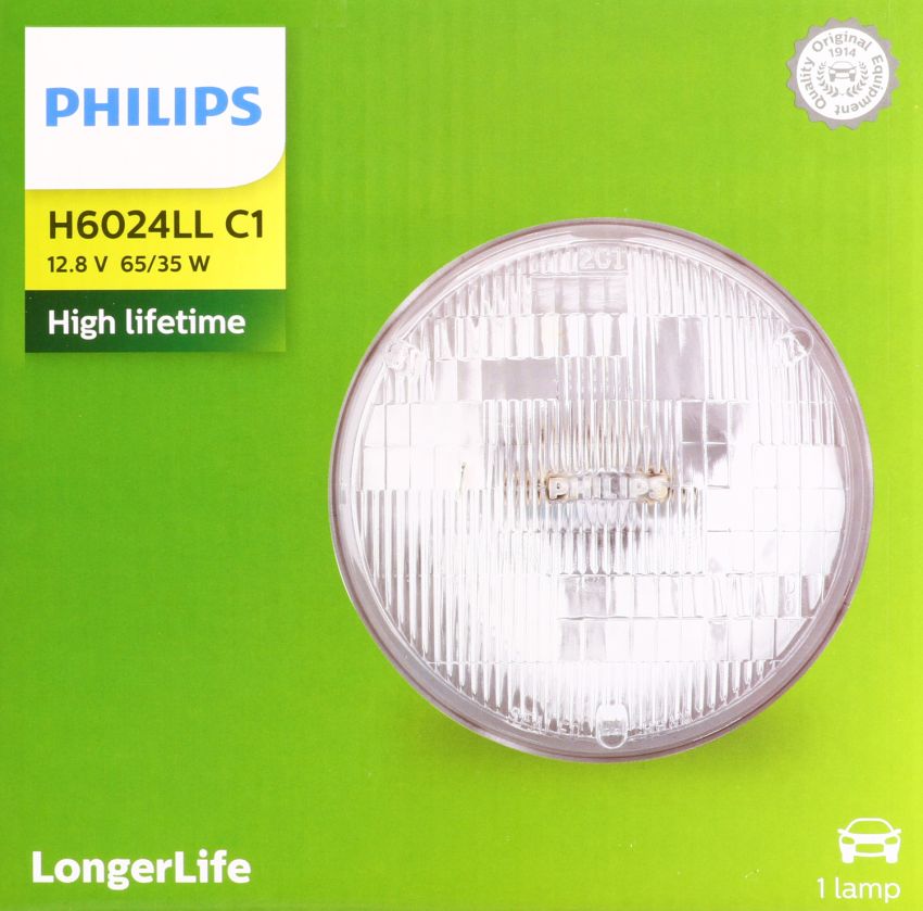 Philips H6024LLC1 Philips LongerLife Sealed Beam H6024LL