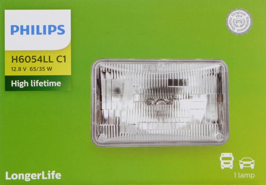 Philips H6054LLC1 Philips LongerLife Sealed Beam H6054LL