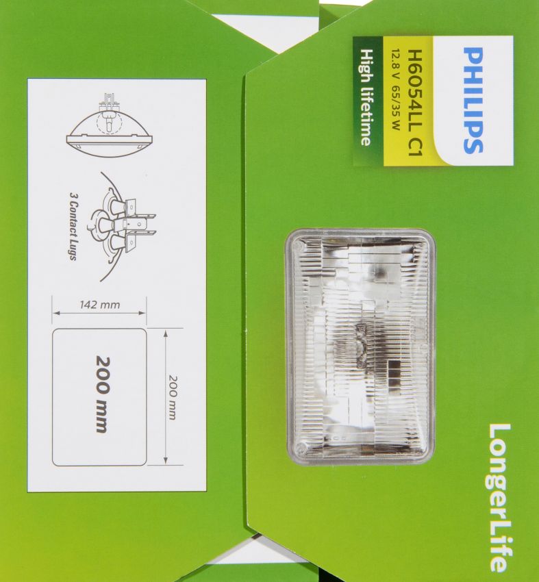 Philips H6054LLC1 Philips LongerLife Sealed Beam H6054LL