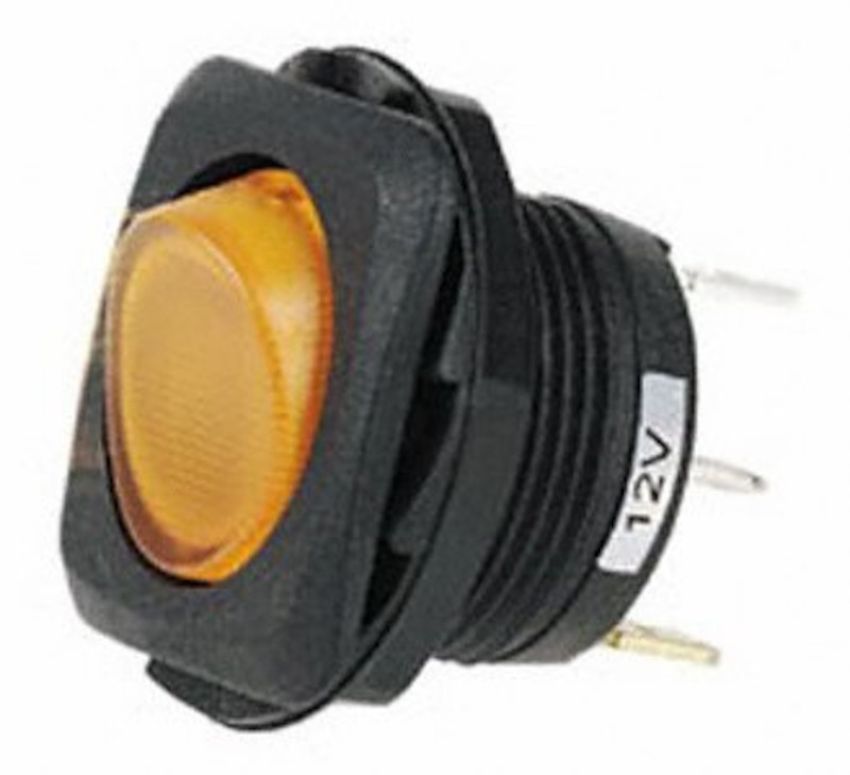 Hella H61927001 Switch Rocker SPST INC Green