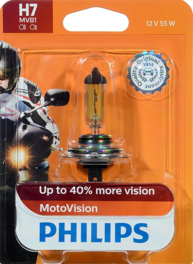 Philips H7MVB1 Philips MotoVision Bulb H7