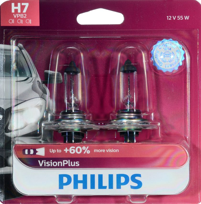 Philips H7VPB2 Philips VisionPlus Headlight H7
