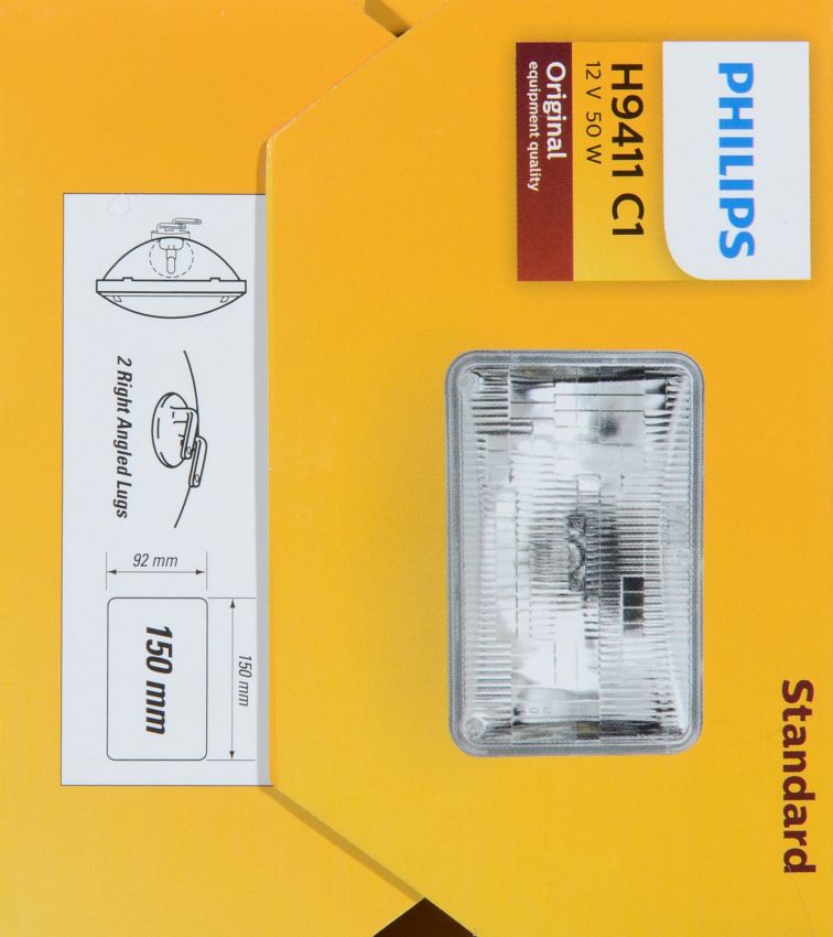 Philips H9411C1 Philips Standard Sealed Beam H9411