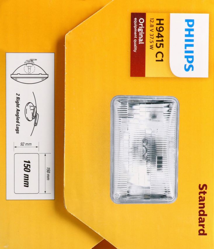 Philips H9415C1 Philips Standard Sealed Beam H9415