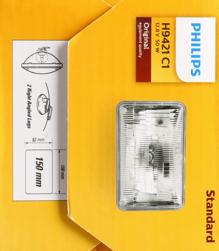 Philips H9421C1 Philips Standard Sealed Beam H9421