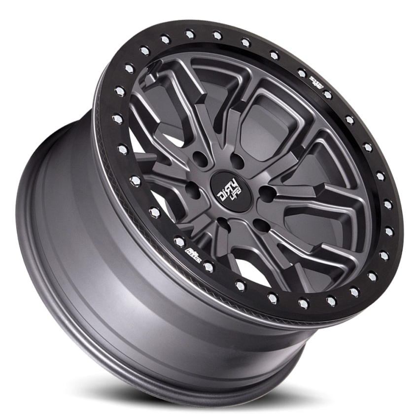 Dirty Life Race Wheels DT-1 9303 Satin Gunmetal 17X9 5-127 -12Mm 78.1Mm