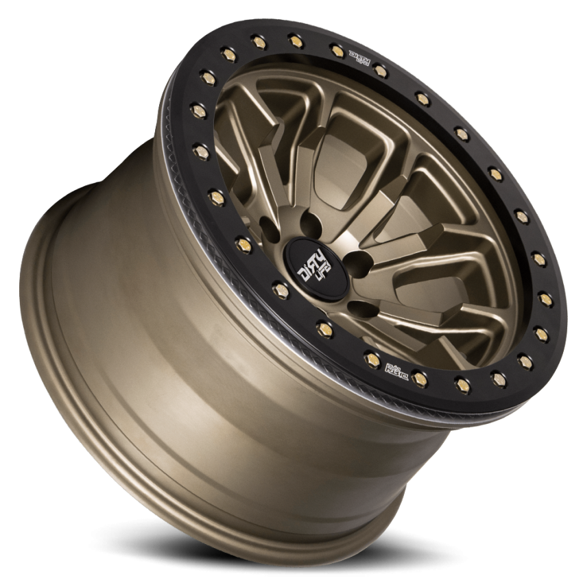 Dirty Life Race Wheels DT-1 9303 Satin Gold W/Simulated Ring 17X9 6-139.7 -12Mm 106Mm