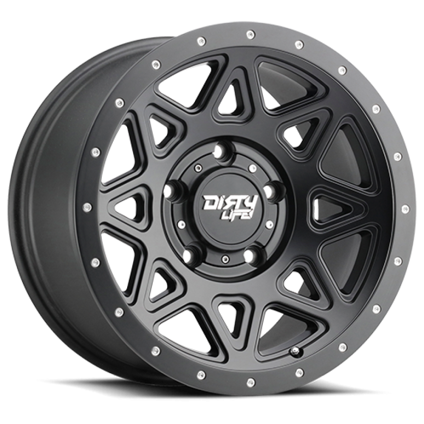 Dirty Life Race Wheels Theory 9305 Satin Black 16X8 6-120 0Mm 66.9Mm