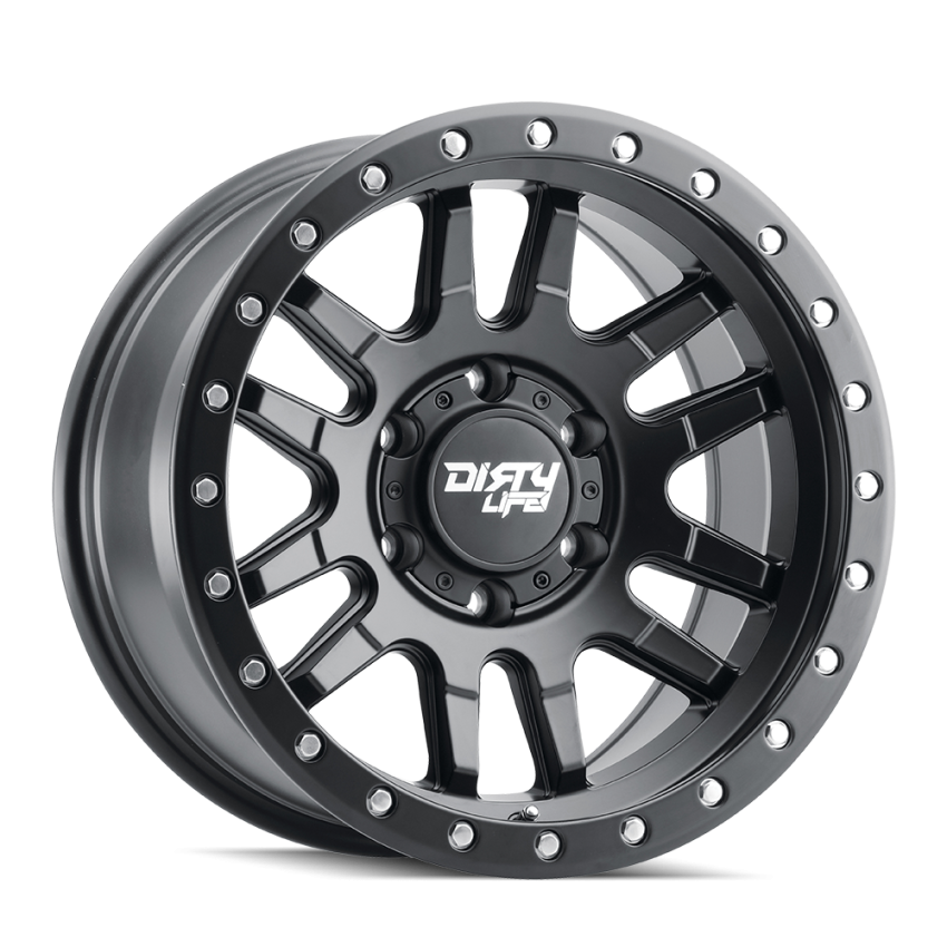 Dirty Life Race Wheels Canyon Pro 9309 Satin Black 17X9 5-139.7 0Mm 108.1Mm