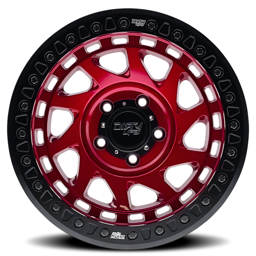 Dirty Life Race Wheels Enigma Race 9313 Gloss Crimson Candy Red 17X9 6-135 -38Mm 87.1Mm