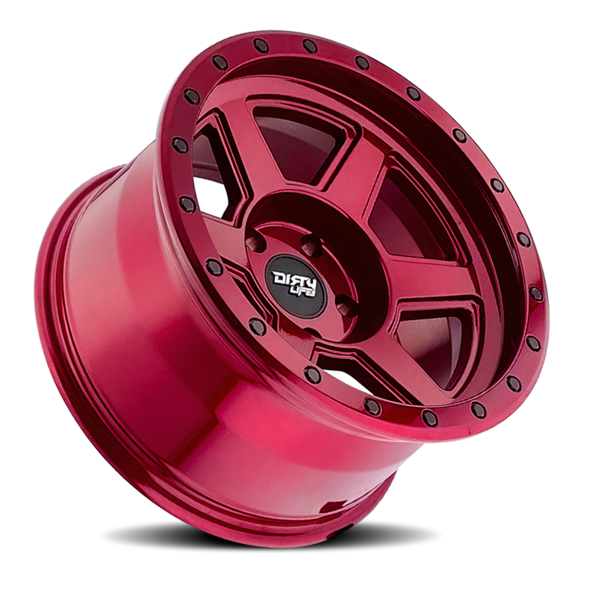 Dirty Life Race Wheels Compound 9315 Crimson Candy Red 20X10 6-139.7 -25Mm 106Mm
