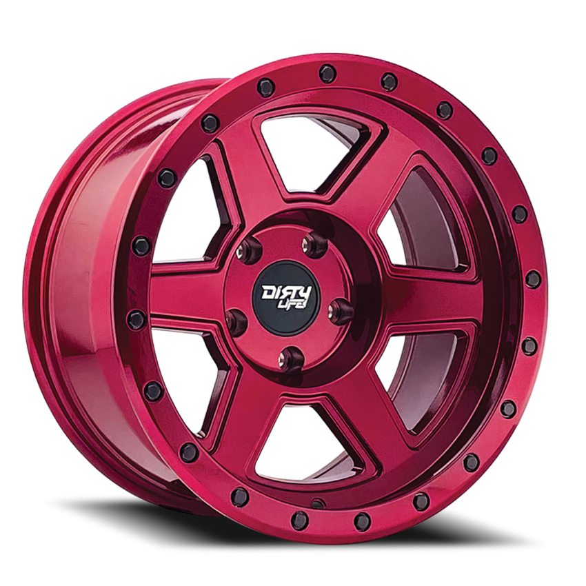 Dirty Life Race Wheels Compound 9315 Crimson Candy Red 20X10 5-139.7 -25Mm 108Mm