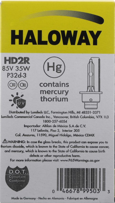 Philips HD2R Haloway Xenon HID lamp D2R