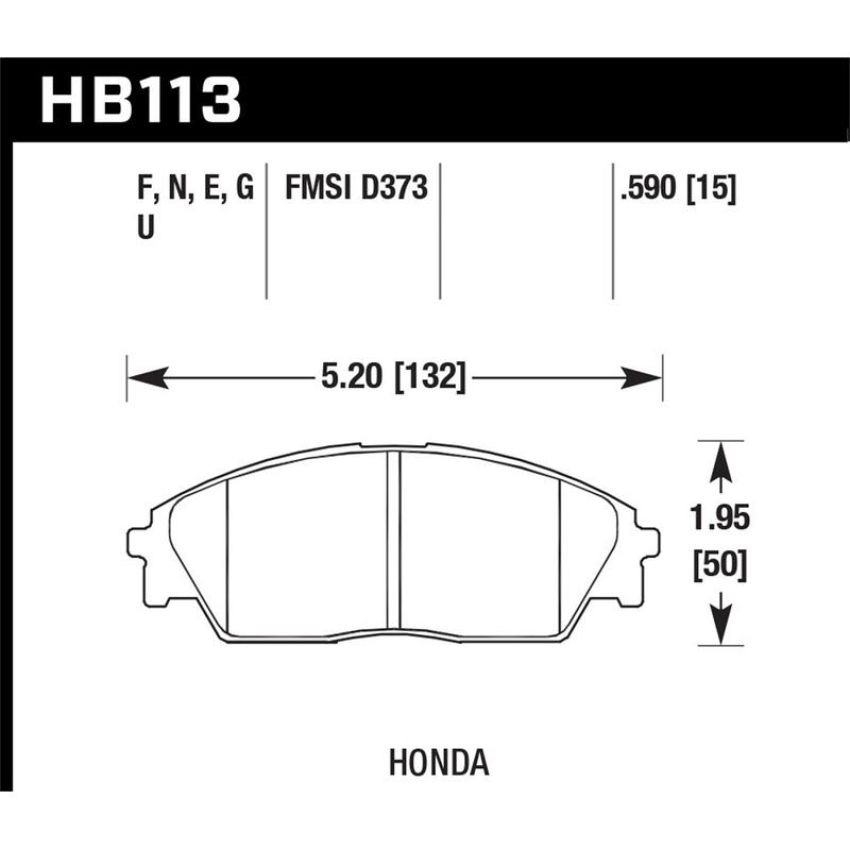 Hawk Performance HB113F.590 HPS Disc Brake Pad