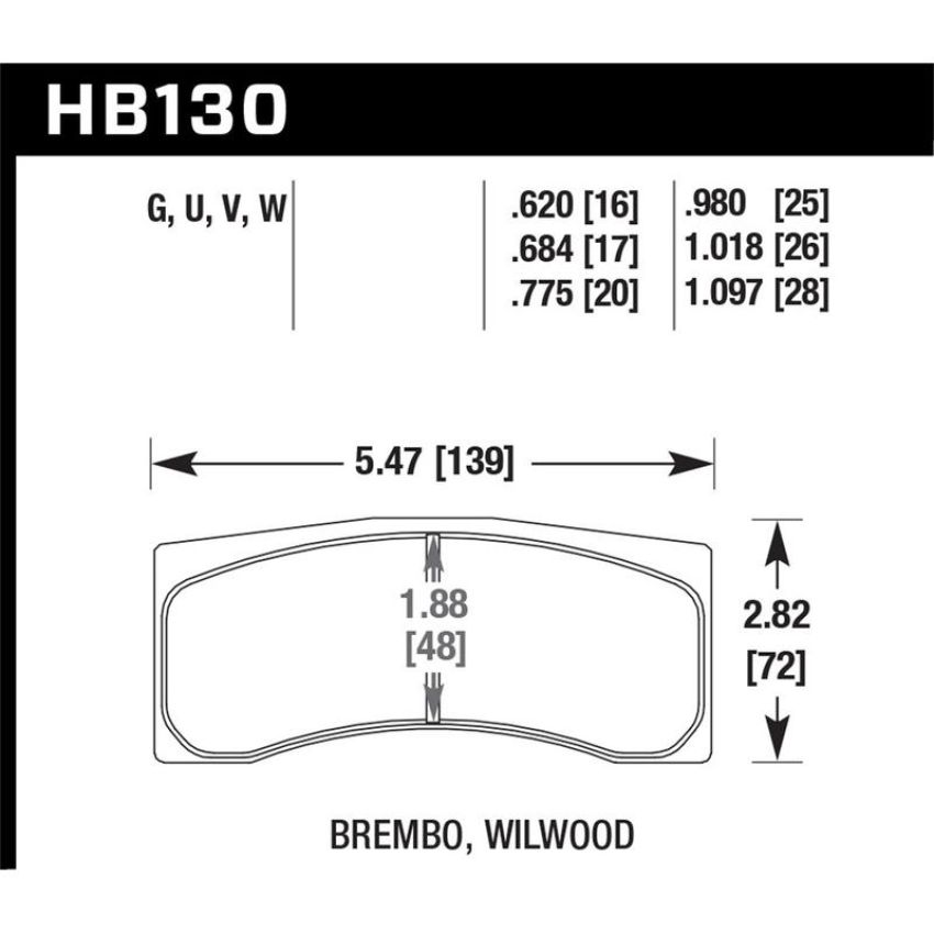 Hawk Performance HB130D.775 ER-1 Disc Brake Pad
