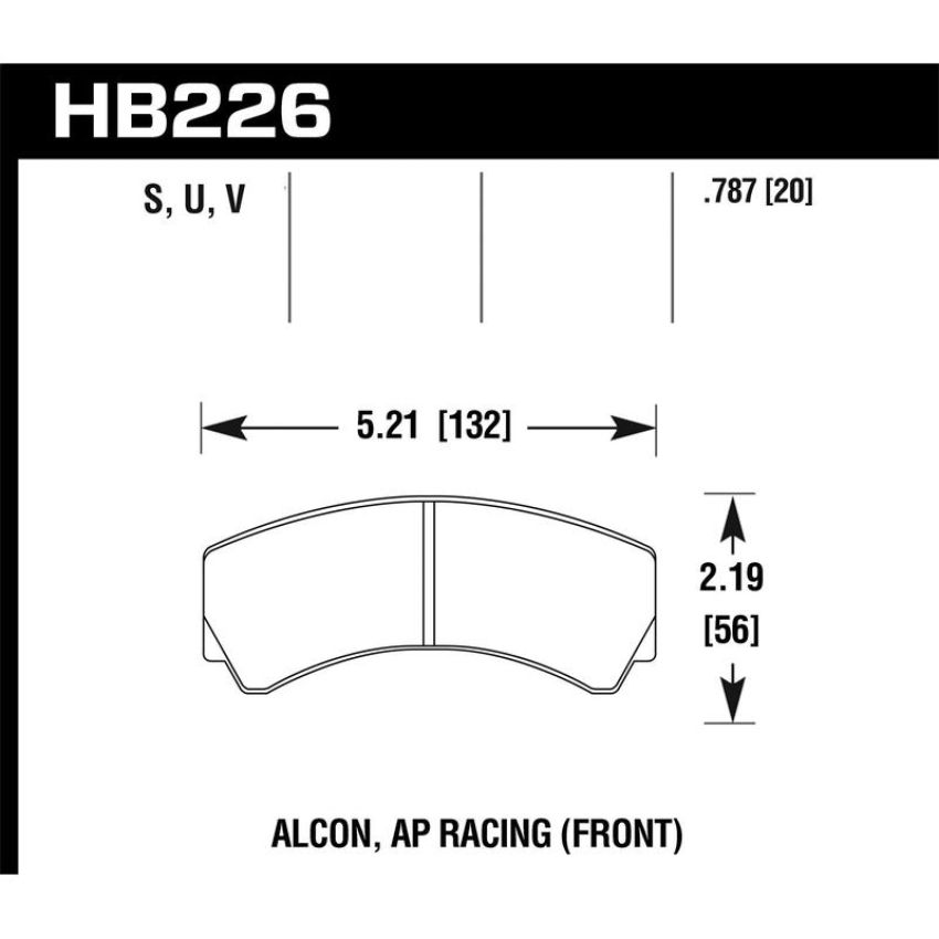 Hawk Performance HB226V.787 DTC-50 Disc Brake Pad