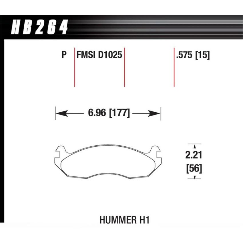 Hawk Performance HB264P.575 SuperDuty Disc Brake Pad