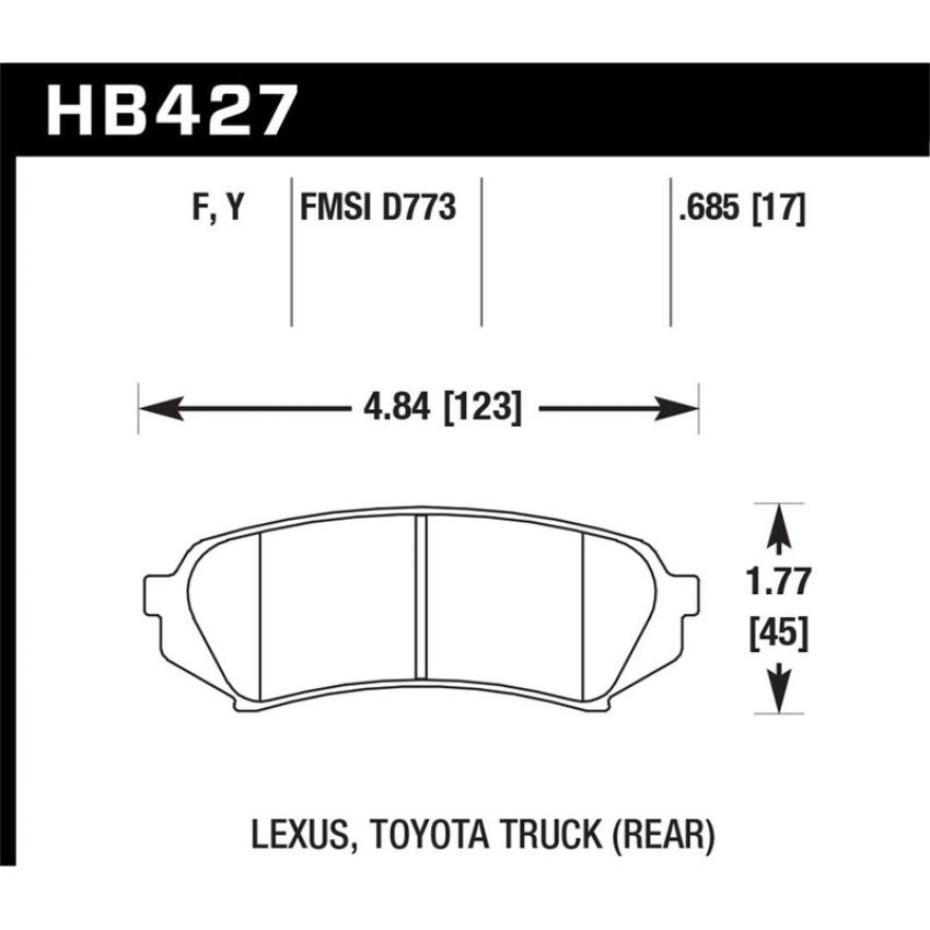 Hawk Performance HB427F.685 HPS Disc Brake Pad