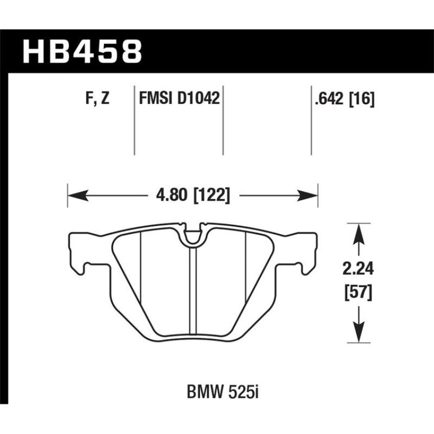 Hawk Performance HB458F.642 HPS Disc Brake Pad