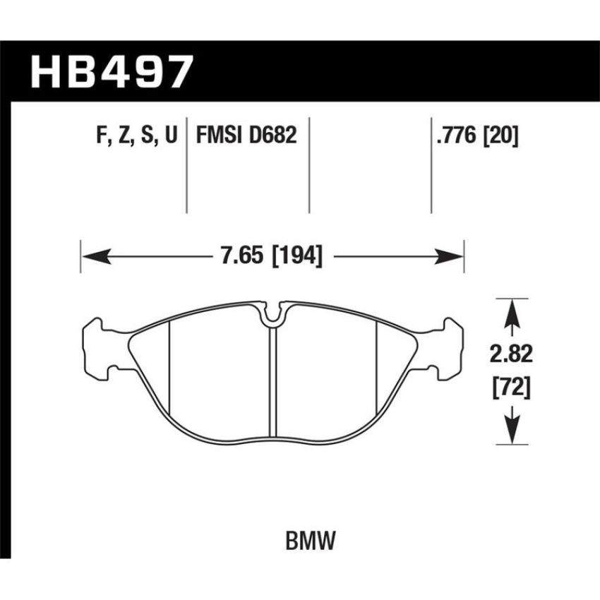 Hawk Performance HB497F.776 HPS Disc Brake Pad