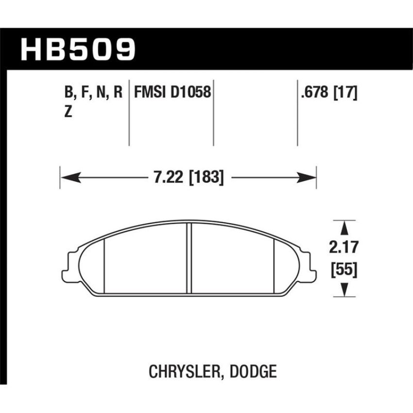 Hawk Performance HB509F.678 HPS Disc Brake Pad