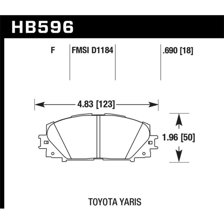Hawk Performance HB596B.690 HPS 5.0 Disc Brake Pad
