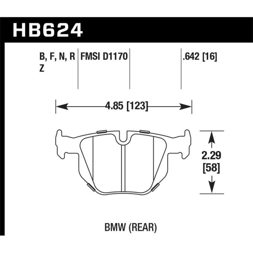 Hawk Performance HB624B.642 HPS 5.0 Disc Brake Pad