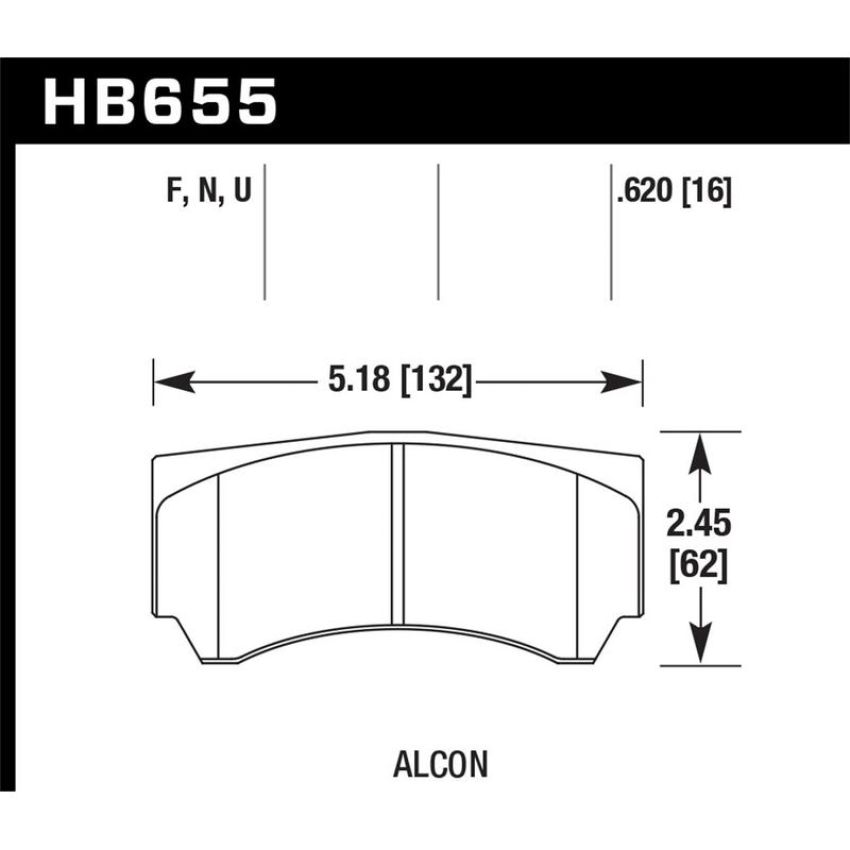 Hawk Performance HB655B.620 HPS 5.0 Disc Brake Pad