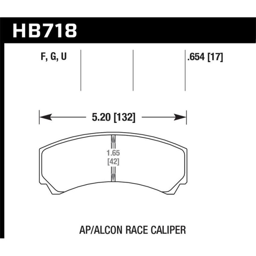Hawk Performance HB718B.654 HPS 5.0 Disc Brake Pad