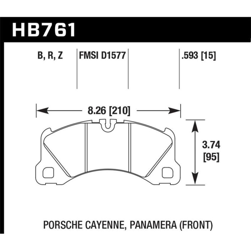 Hawk Performance HB761B.593 HPS 5.0 Disc Brake Pad