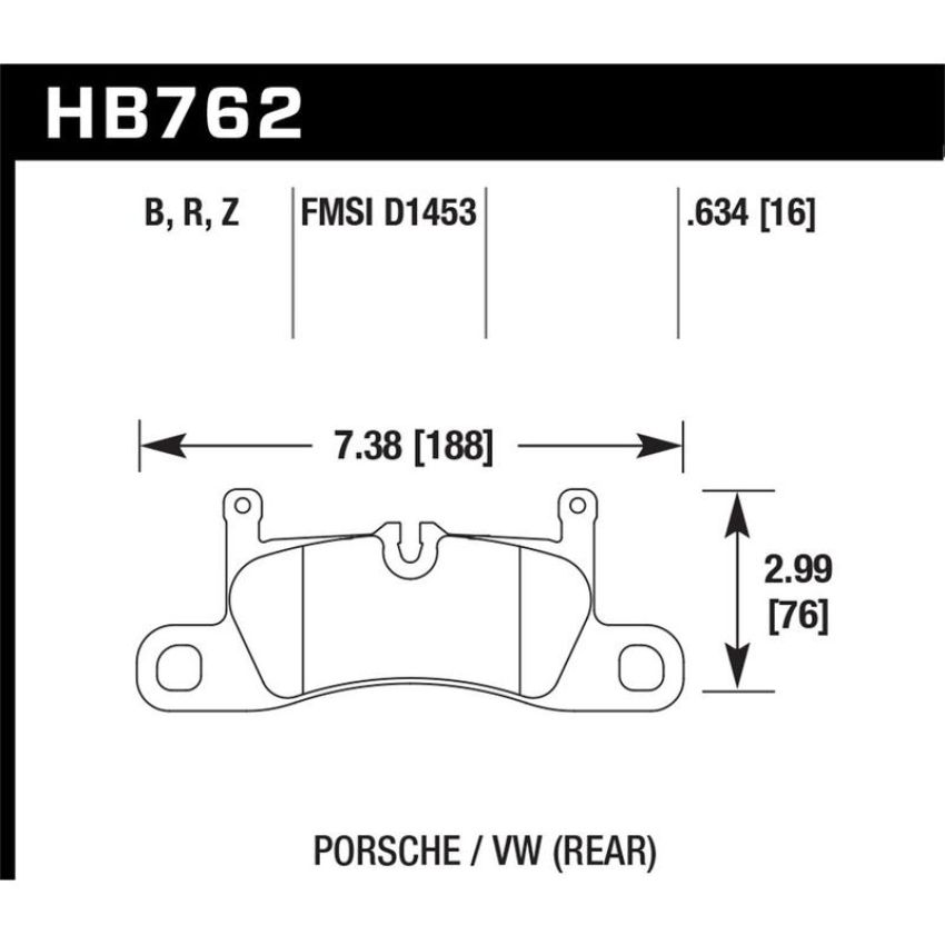 Hawk Performance HB762F.634 HPS Disc Brake Pad