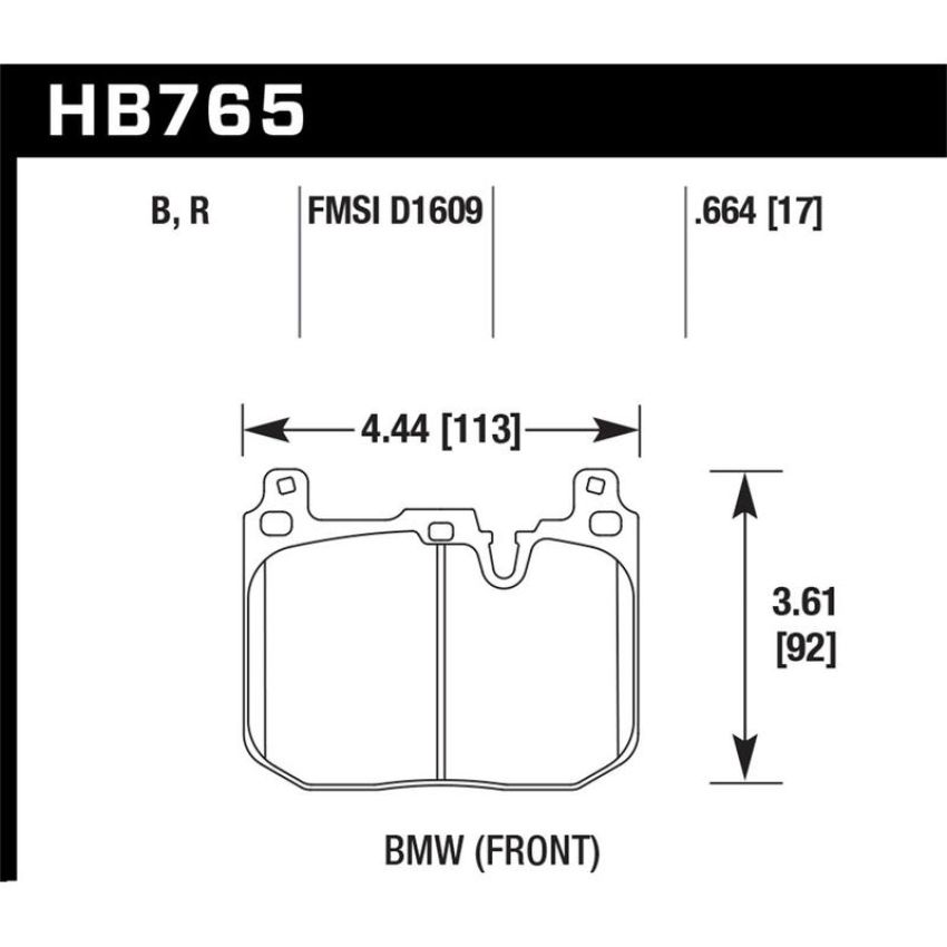 Hawk Performance HB765D.664 ER-1 Disc Brake Pad