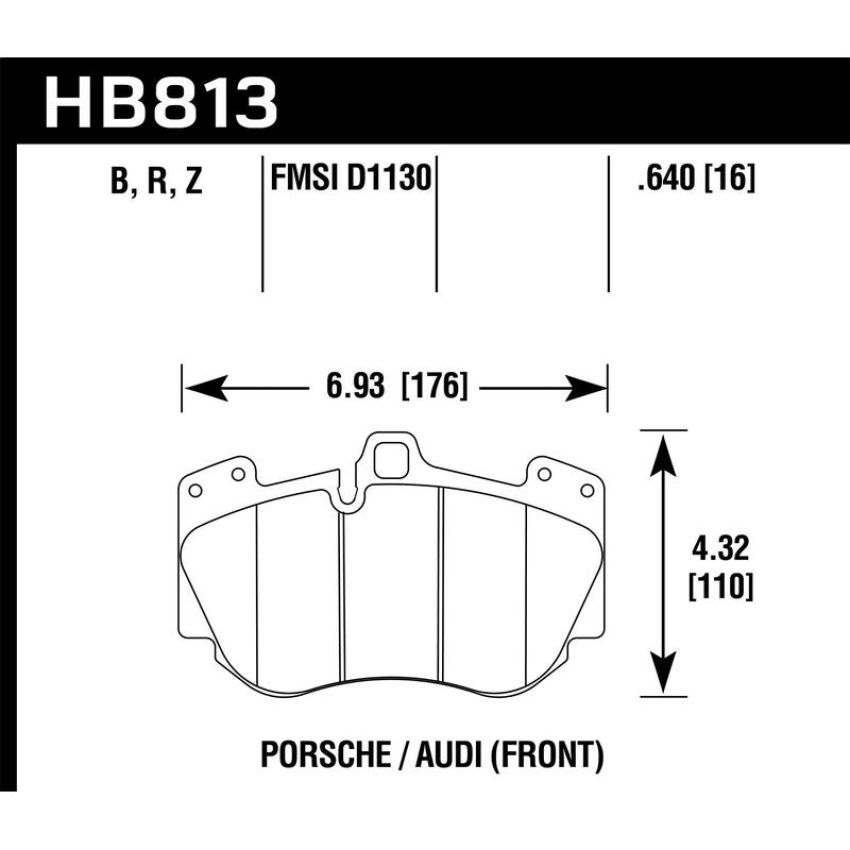 Hawk Performance HB813B.640 HPS 5.0 Disc Brake Pad