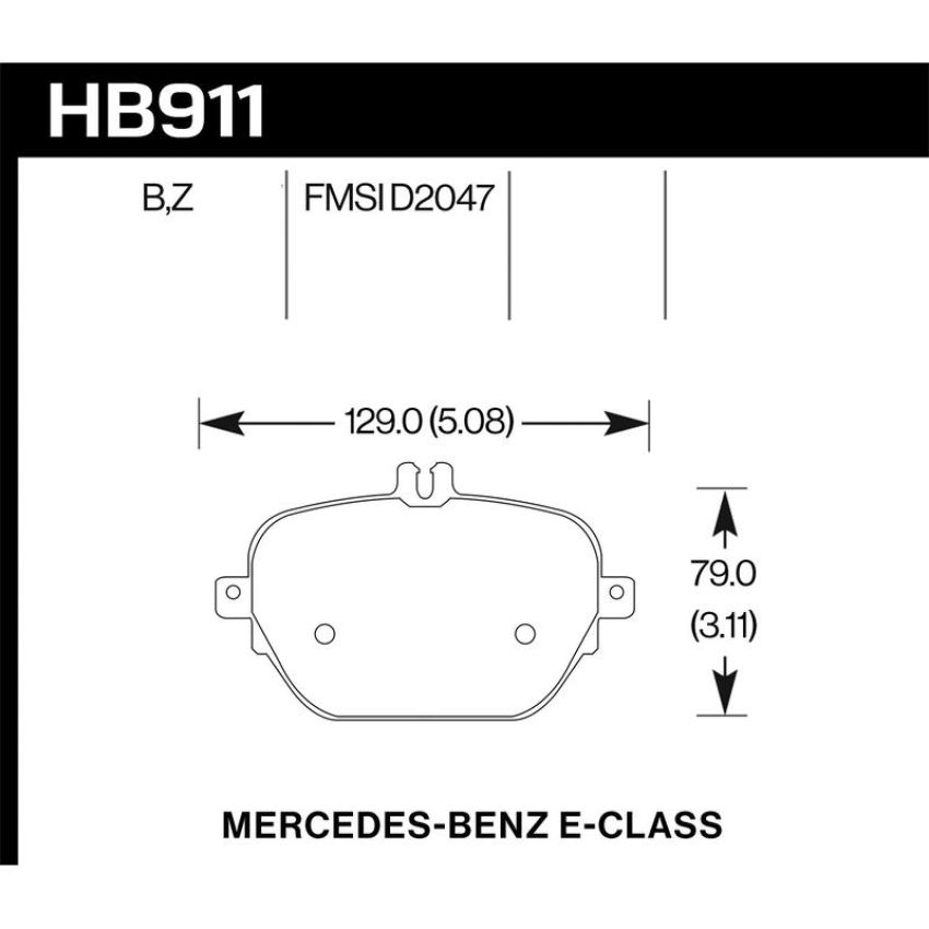 Hawk Performance HB911B.654 HPS 5.0 Disc Brake Pad