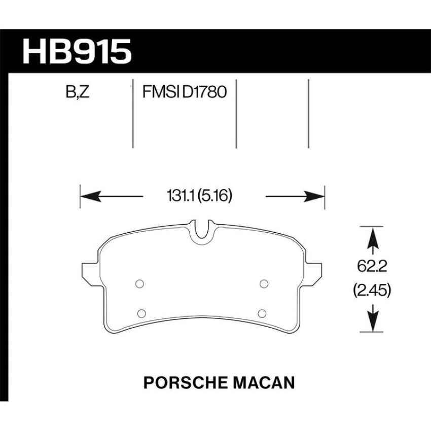 Hawk Performance HB915B.664 HPS 5.0 Disc Brake Pad